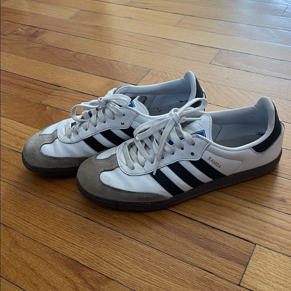 Adidas Samba White and Black Trainers